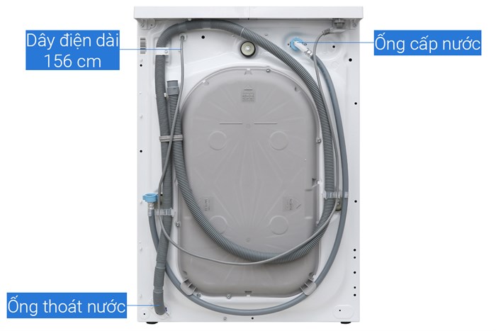 Máy giặt Electrolux Inverter 9 kg EWF9025BQWA Màu Trắng
