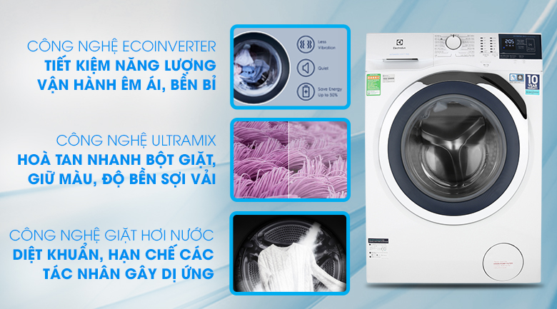 Máy giặt Electrolux Inverter 9 kg EWF9024BDWA - 3