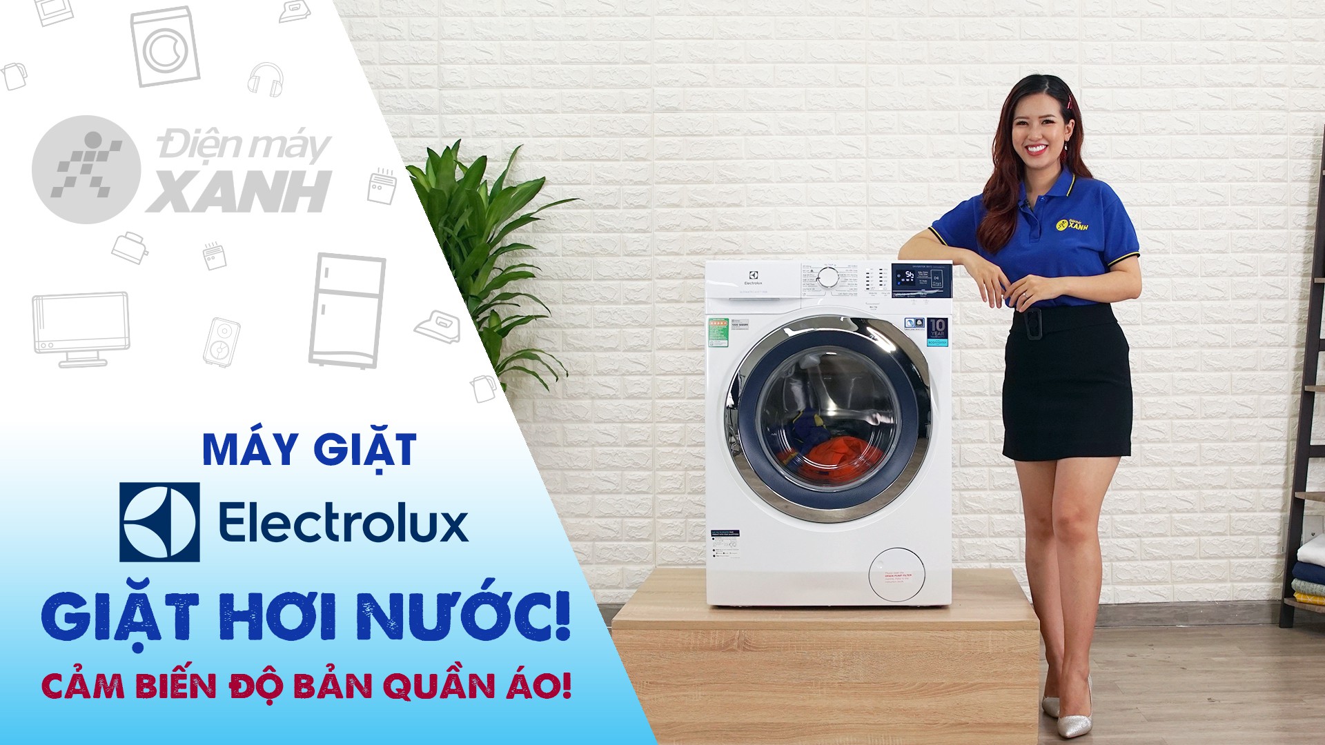 Máy giặt Electrolux Inverter 9 kg EWF9024BDWA