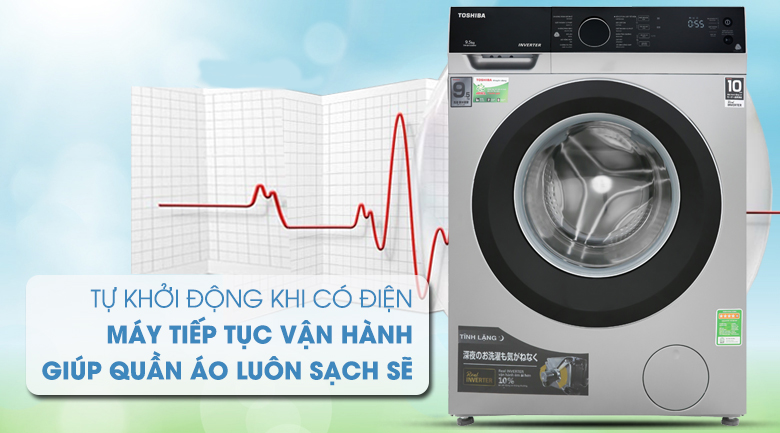 Máy giặt Toshiba Inverter 9.5 kg TW-BH105M4V SK