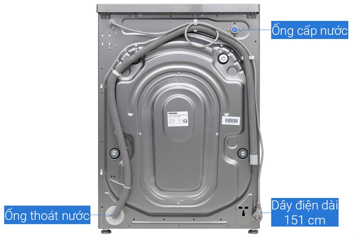 Máy giặt Toshiba Inverter 9.5 kg TW-BH105M4V SK Màu Đen - Xám