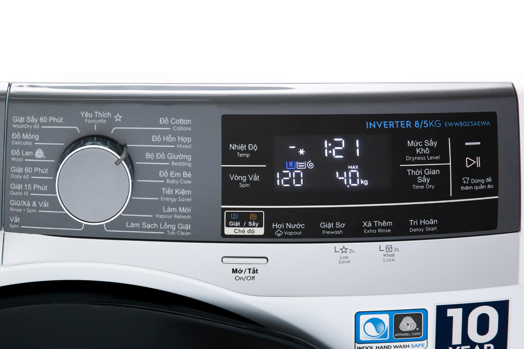 Máy giặt sấy Electrolux Inverter 8 kg EWW8023AEWA giá rẻ