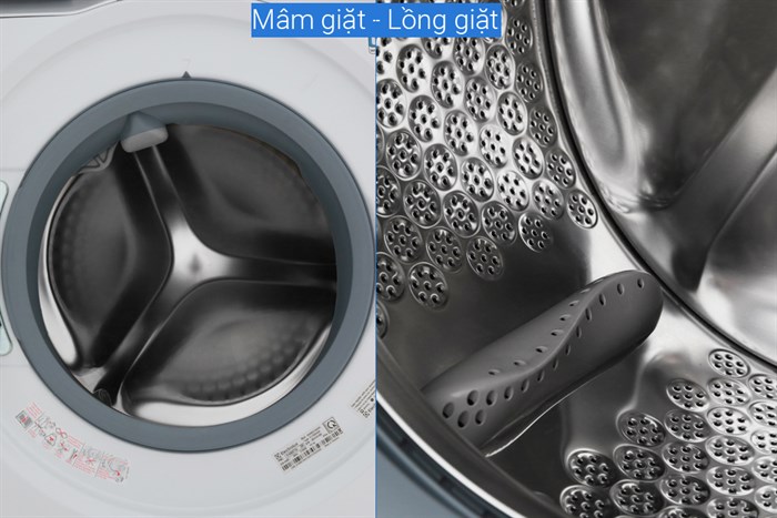 Máy giặt sấy Electrolux Inverter giặt 8 kg - sấy 5 kg EWW8023AEWA Màu Trắng