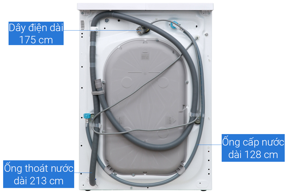 Máy giặt sấy Electrolux Inverter giặt 11 kg - sấy 7 kg EWW1141AEWA Màu Trắng
