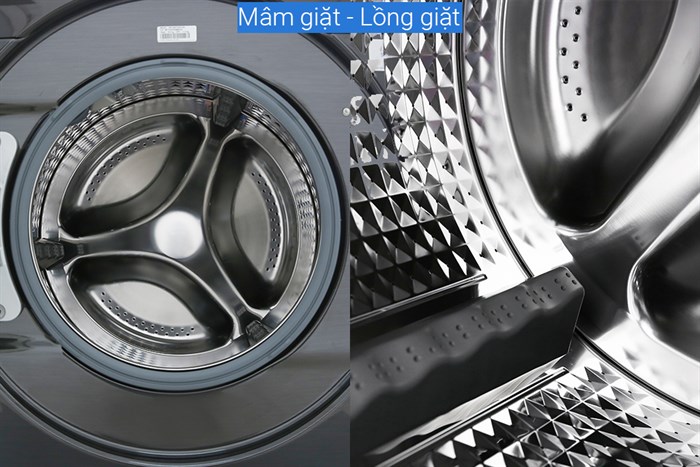 Máy giặt sấy Samsung Add Wash Inverter 19 kg WD19N8750KV/SV Màu Đen