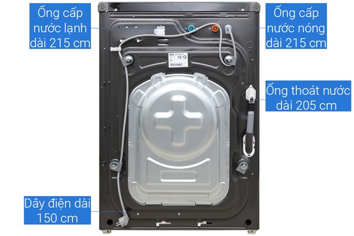 Máy giặt sấy Samsung Add Wash Inverter 19 kg WD19N8750KV/SV Màu Đen