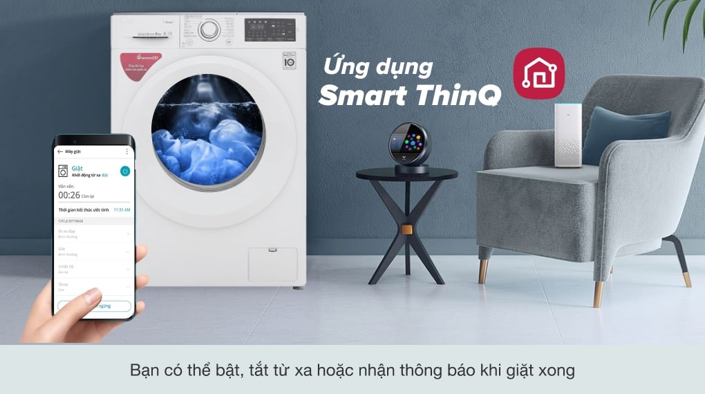 Máy giặt LG Inverter 8 kg FC1408S5W