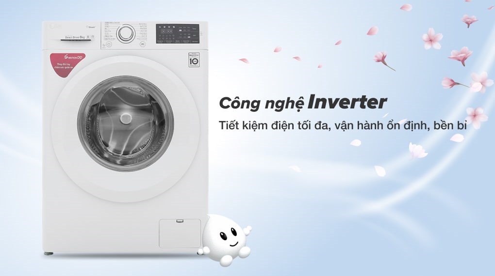 Máy giặt LG Inverter 8 kg FC1408S5W