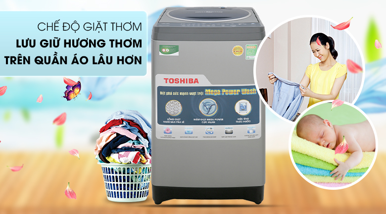 Tính năng lưu giữ hương thơm - Máy giặt Toshiba 8.2 kg AW-J920LV SB