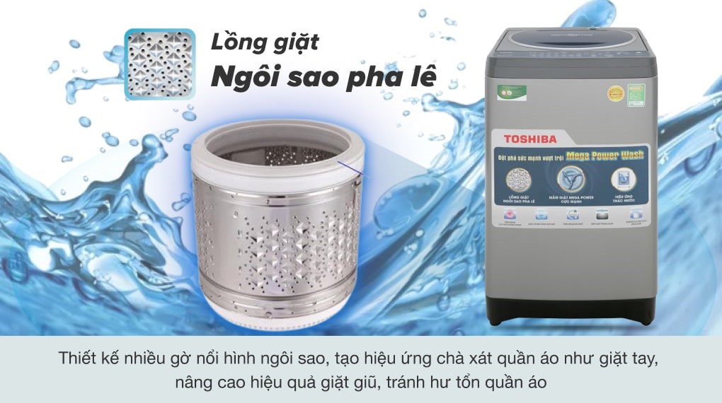 Máy giặt Toshiba Inverter 9 Kg AW-DJ1000CV SK