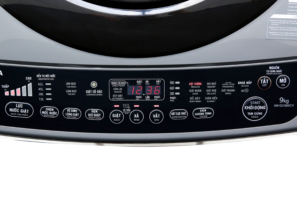 Máy giặt Toshiba Inverter 9 Kg AW-DJ1000CV SK chính hãng
