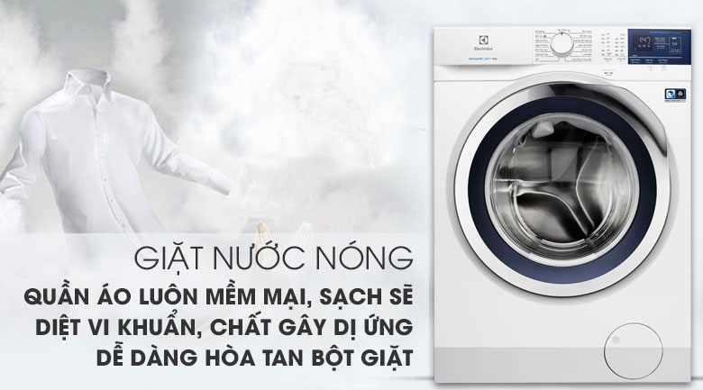 Giặt nước nóng - Máy giặt Electrolux Inverter 8 kg EWF8024BDWA Giặt nước nóng - Máy giặt Electrolux Inverter 8 kg EWF8024BDWA