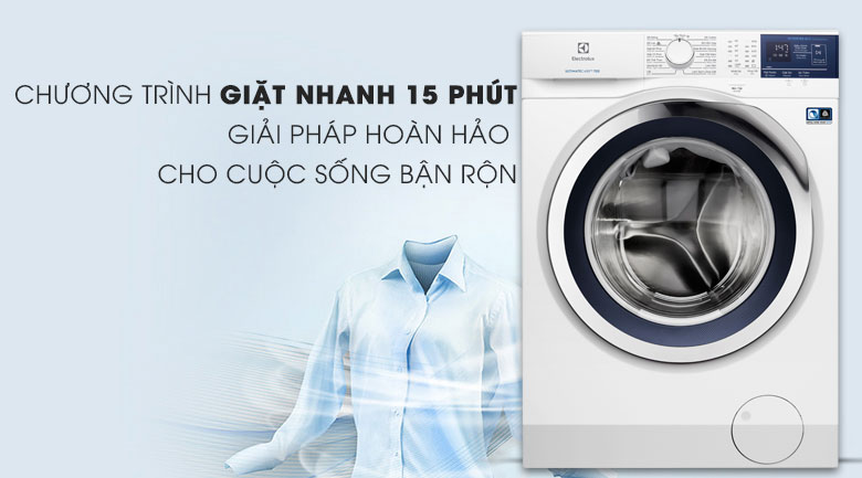 Chương trình giặt nhanh - Máy giặt Electrolux Inverter 8 kg EWF8024BDWA Chương trình giặt nhanh - Máy giặt Electrolux Inverter 8 kg EWF8024BDWA