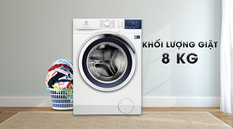 Khối lượng giặt 8 KG - Máy giặt Electrolux Inverter 8 kg EWF8024BDWA Khối lượng giặt 8 KG - Máy giặt Electrolux Inverter 8 kg EWF8024BDWA