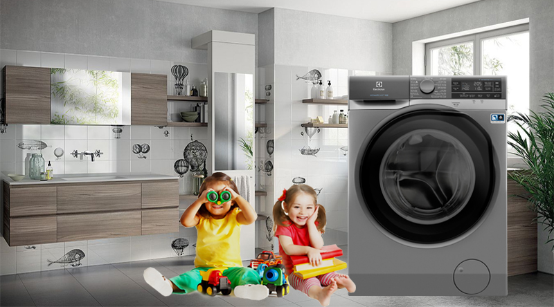 Máy giặt Electrolux Inverter 11 kg EWF1141AESA - An toàn, tránh nghịch phá với tính năng khóa trẻ em