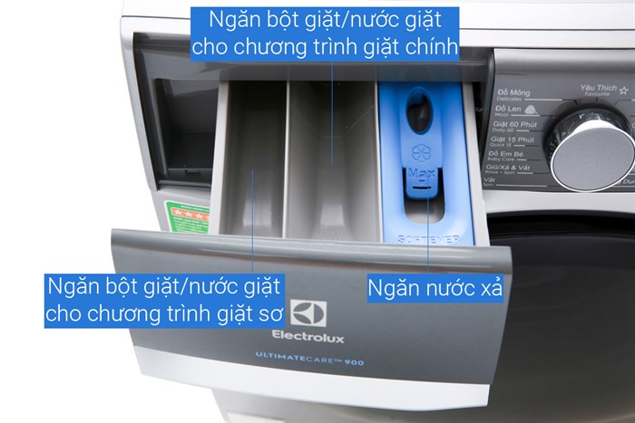 Máy giặt Electrolux Inverter 11 kg EWF1141AESA Màu Bạc