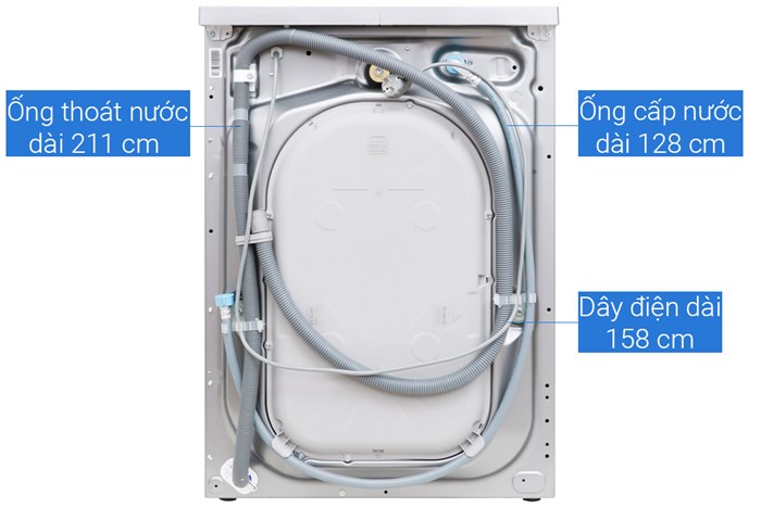 Máy giặt Electrolux Inverter 11 kg EWF1141AESA Màu Bạc