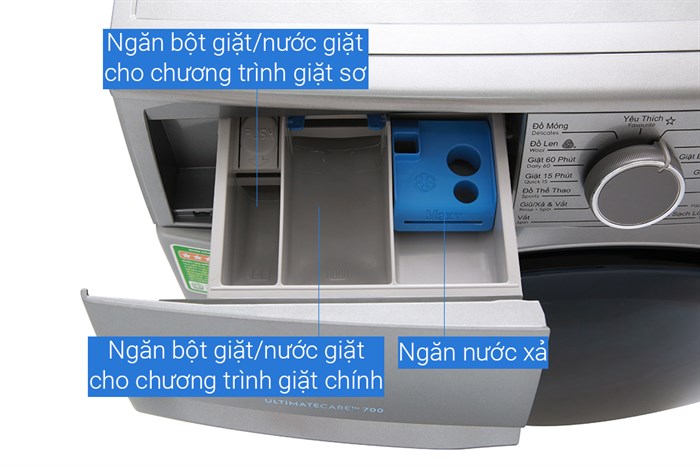 Máy giặt Electrolux Inverter 9 kg EWF9024ADSA Màu Bạc