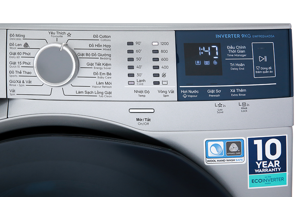 Máy giặt Electrolux Inverter 9 kg EWF9024ADSA giá rẻ