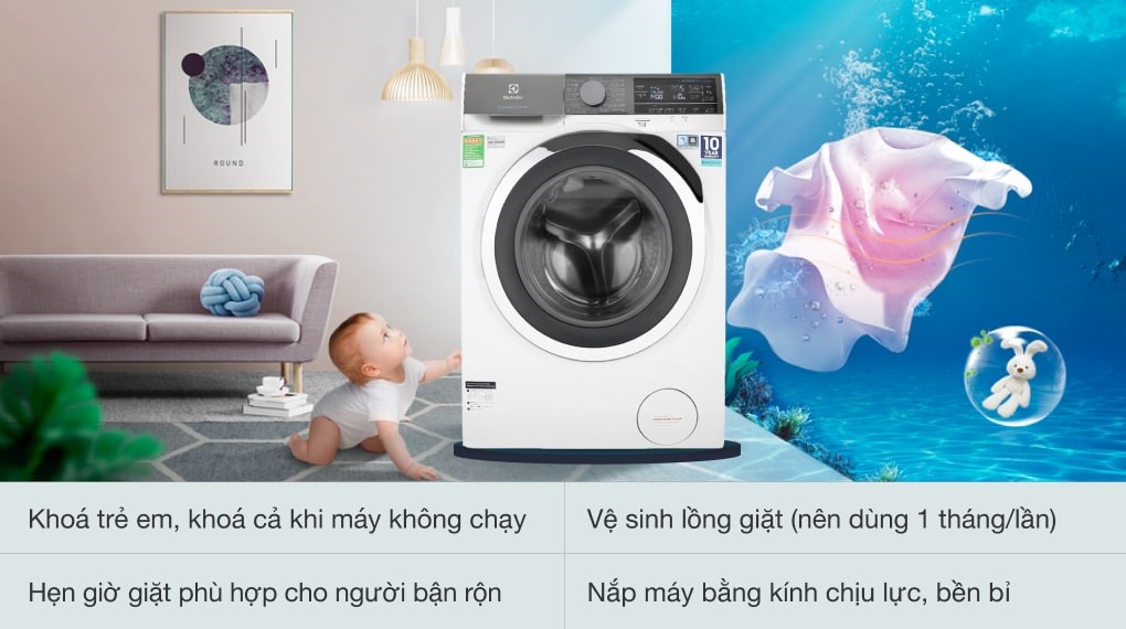 Máy giặt Electrolux Inverter 11 kg EWF1142BEWA
