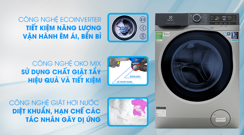 Máy giặt Electrolux Inverter 9.5 kg EWF9523ADSA - 2