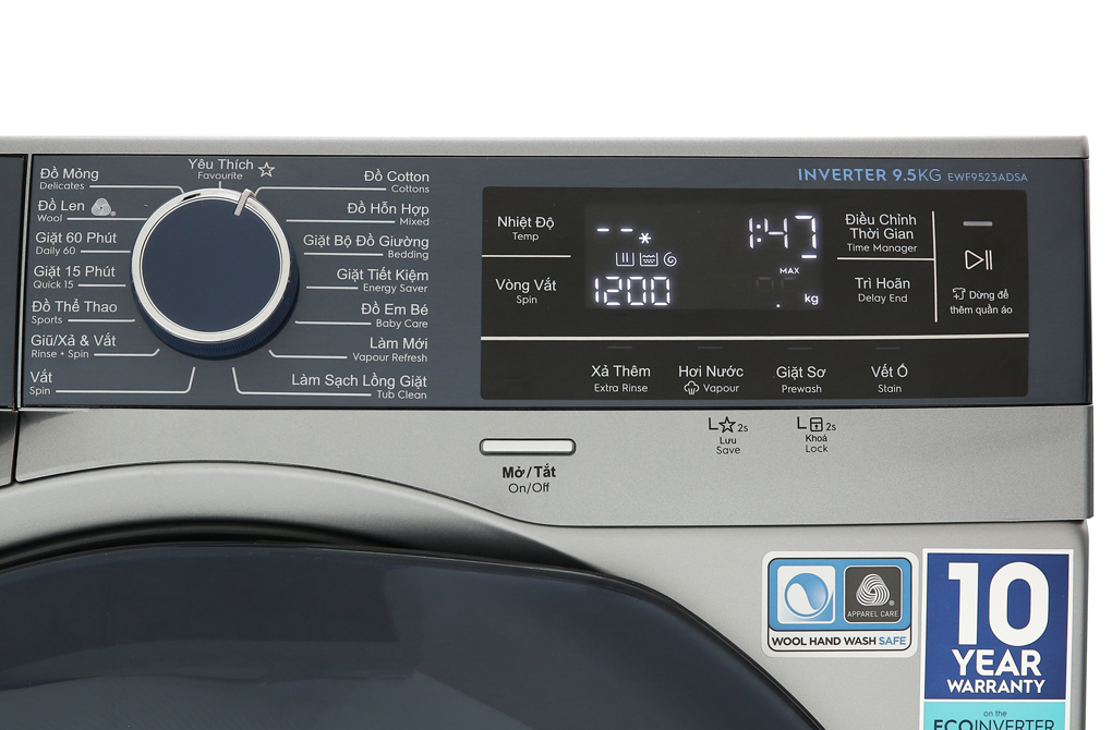 Máy giặt Electrolux Inverter 9.5 kg EWF9523ADSA - 5