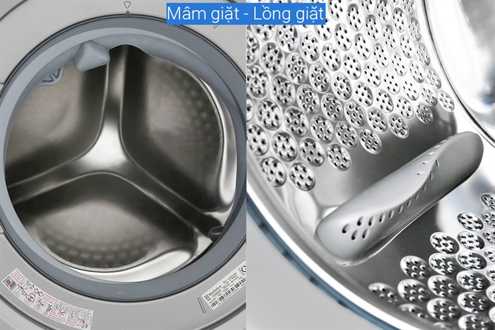 Máy giặt Electrolux Inverter 9.5 kg EWF9523ADSA Màu Bạc