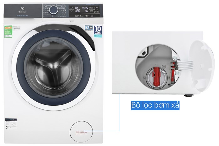 Máy giặt Electrolux Inverter 9.5 kg EWF9523BDWA Màu Trắng