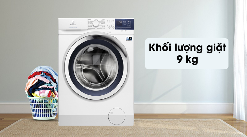 Máy giặt Electrolux EWF9024BDWB - Khối lượng giặt 9 kg, phù hợp gia đình trên 6 người