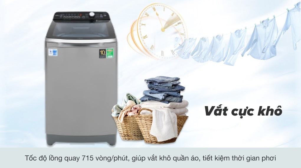 Máy giặt Aqua Inverter 10 Kg AQW-DR100ET S