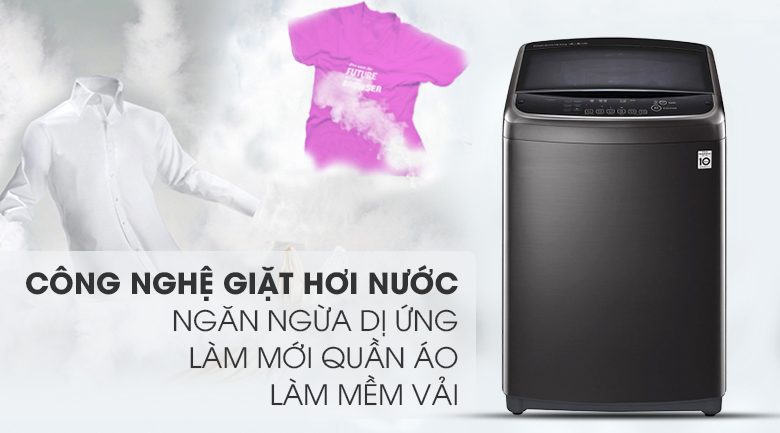 CN_Giặt hơi nước - Máy giặt LG Inverter 22 kg TH2722SSAK