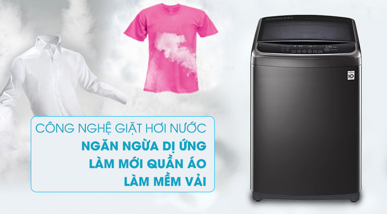 Tính năng giặt hơi nước - Máy giặt LG Inverter 19 kg TH2519SSAK