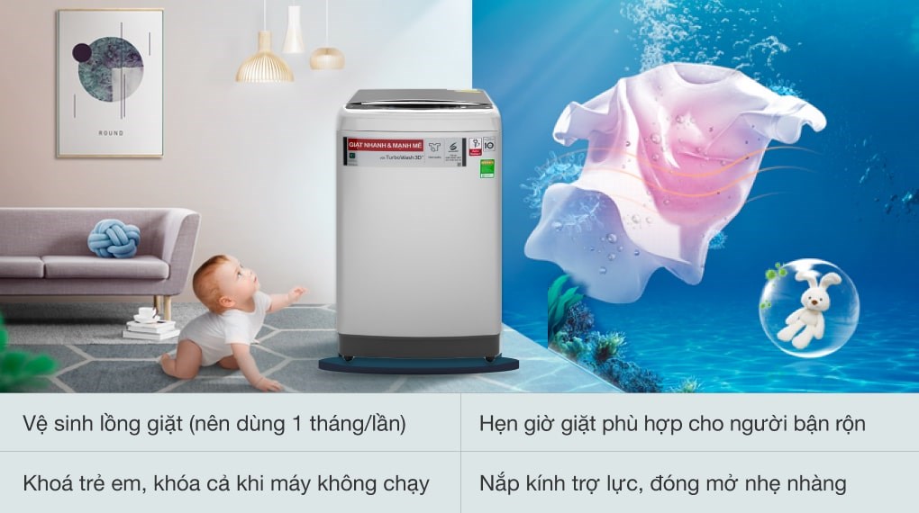 Máy giặt LG TurboWash3D Inverter 12 kg TH2112SSAV