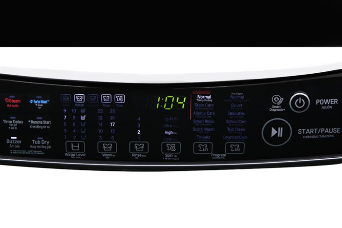 Máy giặt LG TurboWash3D Inverter 12 kg TH2112SSAV Màu Xám nhạt