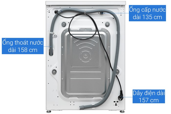 Máy giặt LG Inverter 9 kg FM1209N6W Màu Trắng