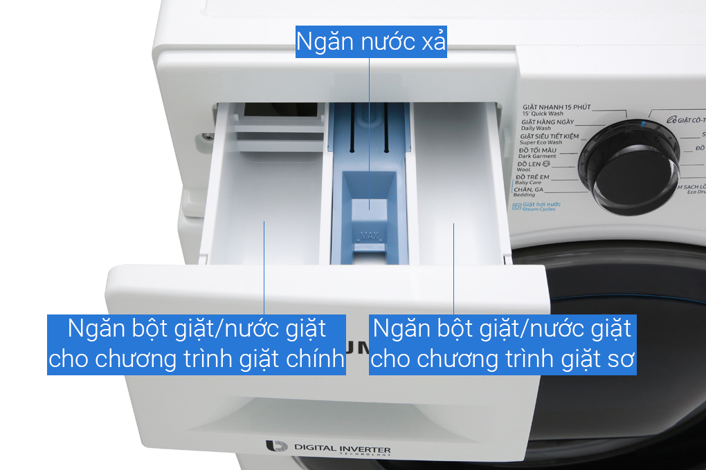 Máy giặt Samsung Addwash Inverter 10 kg WW10K54E0UW/SV Màu Trắng
