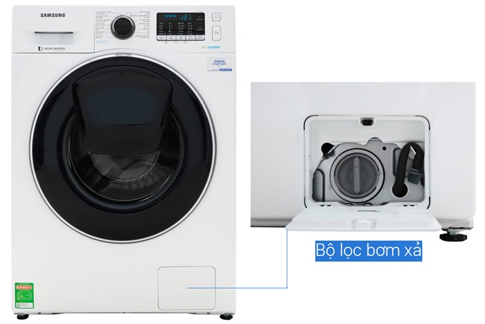 Máy giặt Samsung Addwash Inverter 10 kg WW10K54E0UW/SV Màu Trắng