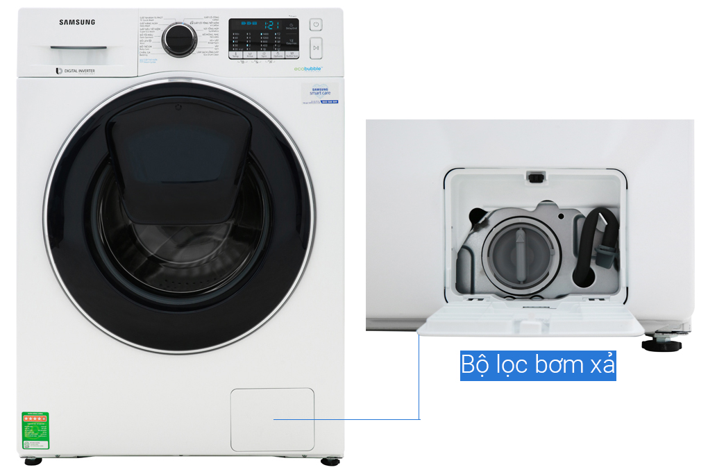 Máy giặt Samsung Addwash Inverter 10 kg WW10K54E0UW/SV Màu Trắng