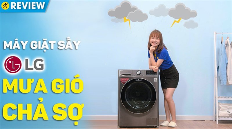 Máy giặt sấy LG Inverter 10.5 kg FV1450H2B