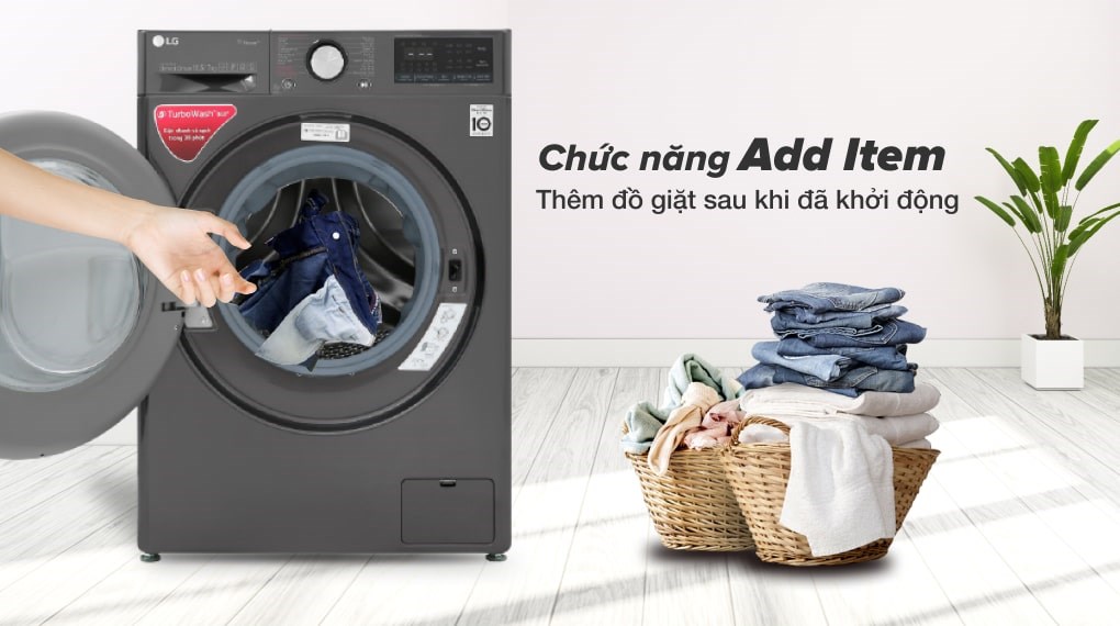 Máy giặt sấy LG Inverter giặt 10.5 kg - sấy 7 kg FV1450H2B