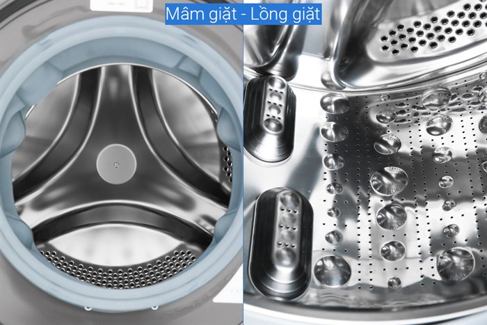 Máy giặt sấy LG Inverter giặt 10.5 kg - sấy 7 kg FV1450H2B Màu Đen