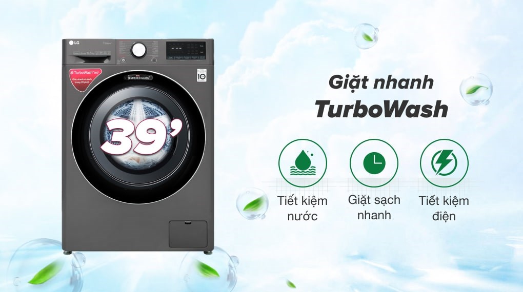 Máy giặt LG Inverter 10.5 kg FV1450S2B