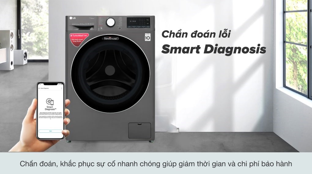 Máy giặt LG Inverter 10.5 kg FV1450S2B