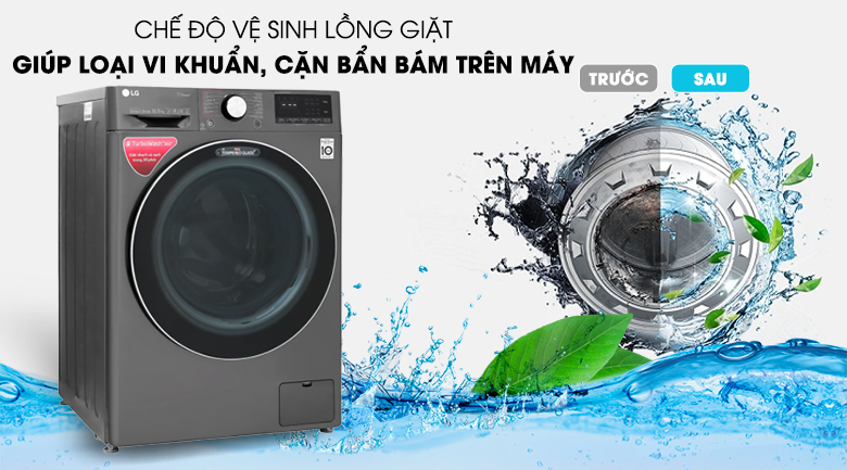 Máy giặt LG Inverter 10.5 kg FV1450S2B - 10