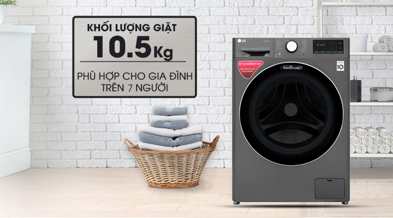 Máy giặt LG Inverter 10.5 kg FV1450S2B - 16