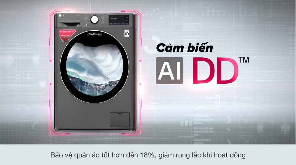 Máy giặt LG Inverter 10.5 kg FV1450S2B