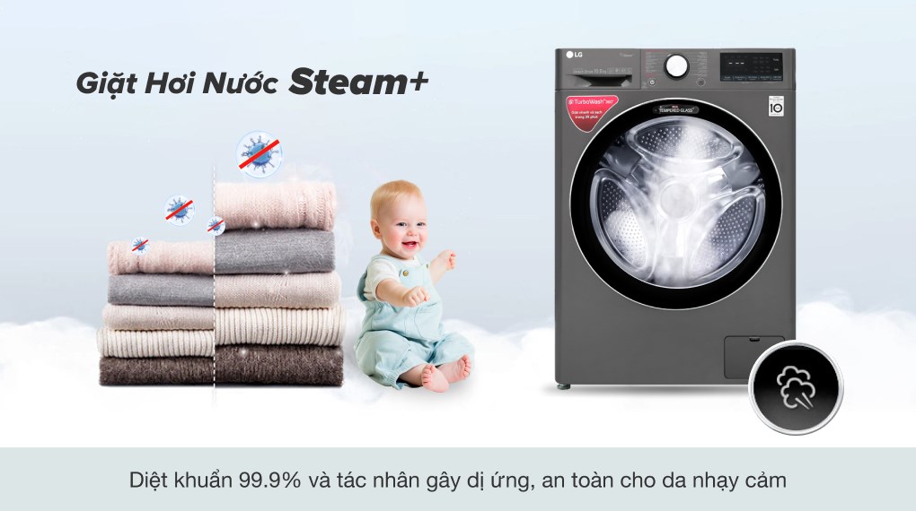 Máy giặt LG Inverter 10.5 kg FV1450S2B