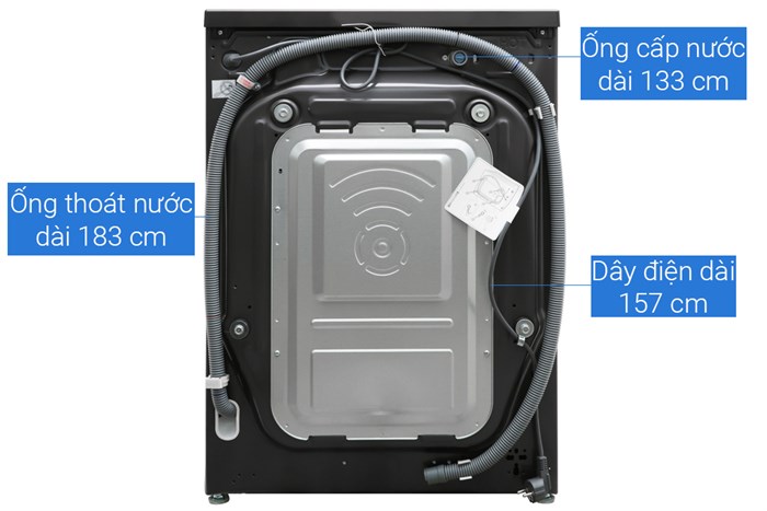 Máy giặt LG Inverter 10.5 kg FV1450S2B Màu Đen