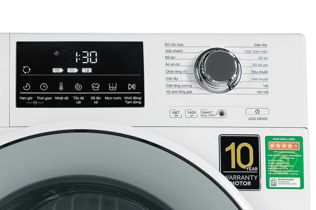 Máy giặt Aqua Inverter 8.5 kg AQD-D850E W giá rẻ