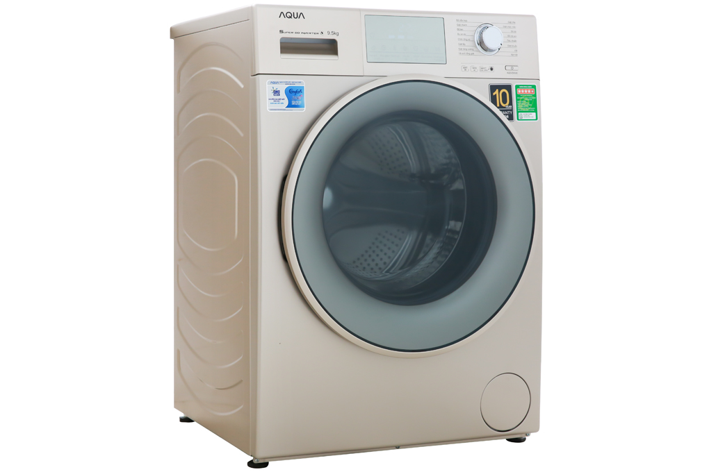 Máy giặt Aqua Inverter 9.5 kg AQD-D950E N Màu Vàng đồng